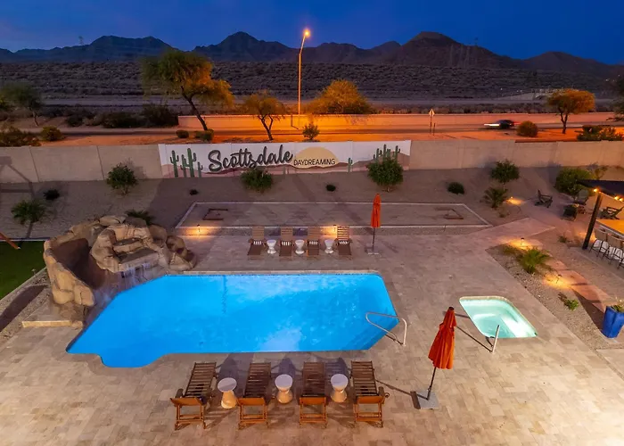 Villa Luxury Oasis Slide Pool Pickleball Game *