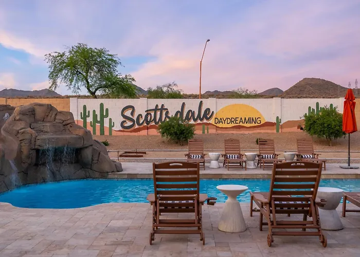 Villa Luxury Oasis Slide Pool Pickleball Game *