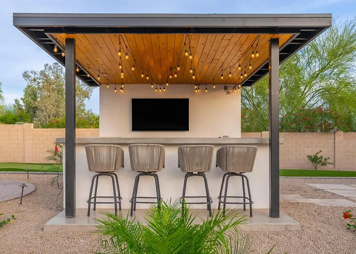 Luxury Oasis Slide Pool Pickleball Game